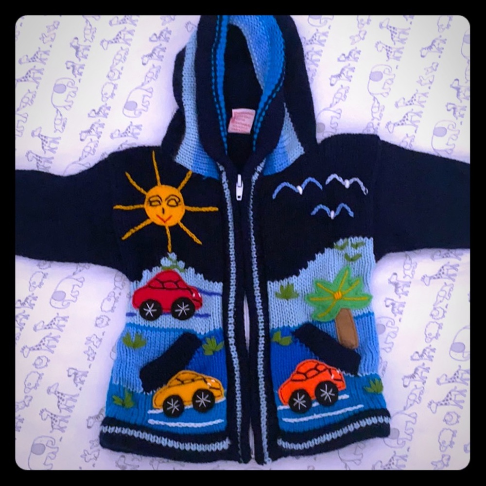 Hooded cardigan aged 9-12 months